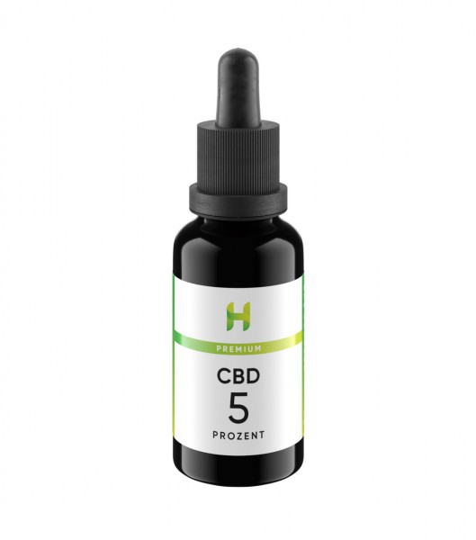 Premium öl tropfen ampulle cbd hanf cannabis 5 prozent % hempamed