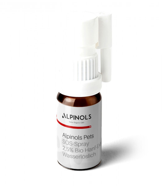 SOS Spray alpinols Spray Pets 2,5 % Bio hanf extrskt wasserlöslich