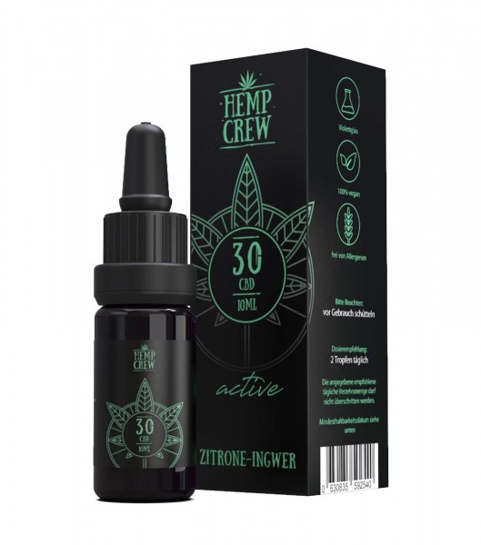CBD Öl 30% Zitrone-Ingwer - HempCrew