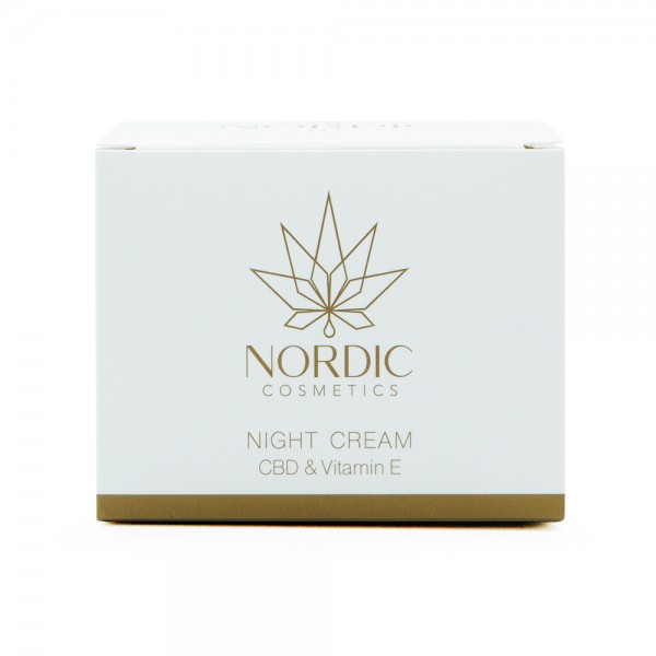 Gesichtscreme für die Nacht - Nordic Cosmetics | Hanf & CBD-Kosmetik Gesichtspflege