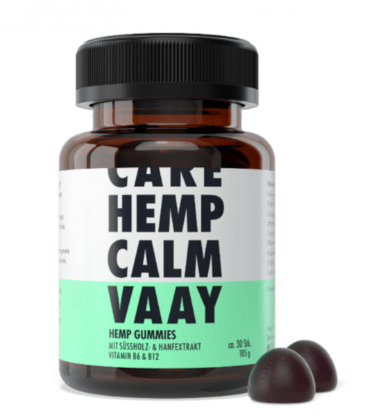 Hemp gummies süssholz hanfextrakt vitamin b12 b6 30 stk 105g calm vaay