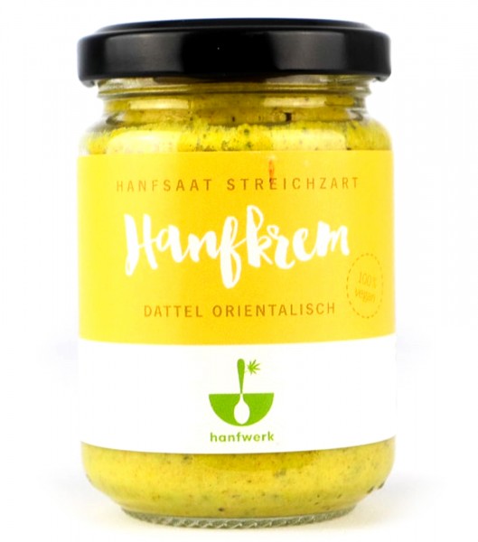 Hanfkrem Brotaufstrich Dattel Orientalisch - Hanfwerk | Hanf-Food Aufstriche