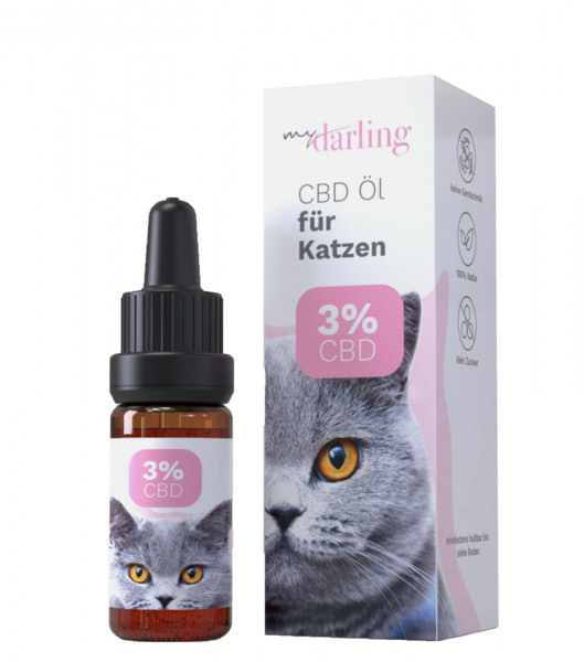 CBD Öl für Katzen 3% lachsöl mydarling