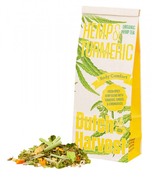 Hanf Lebensmittel - Hemp & Turmeric Bio Hanftee - Dutch Harvest